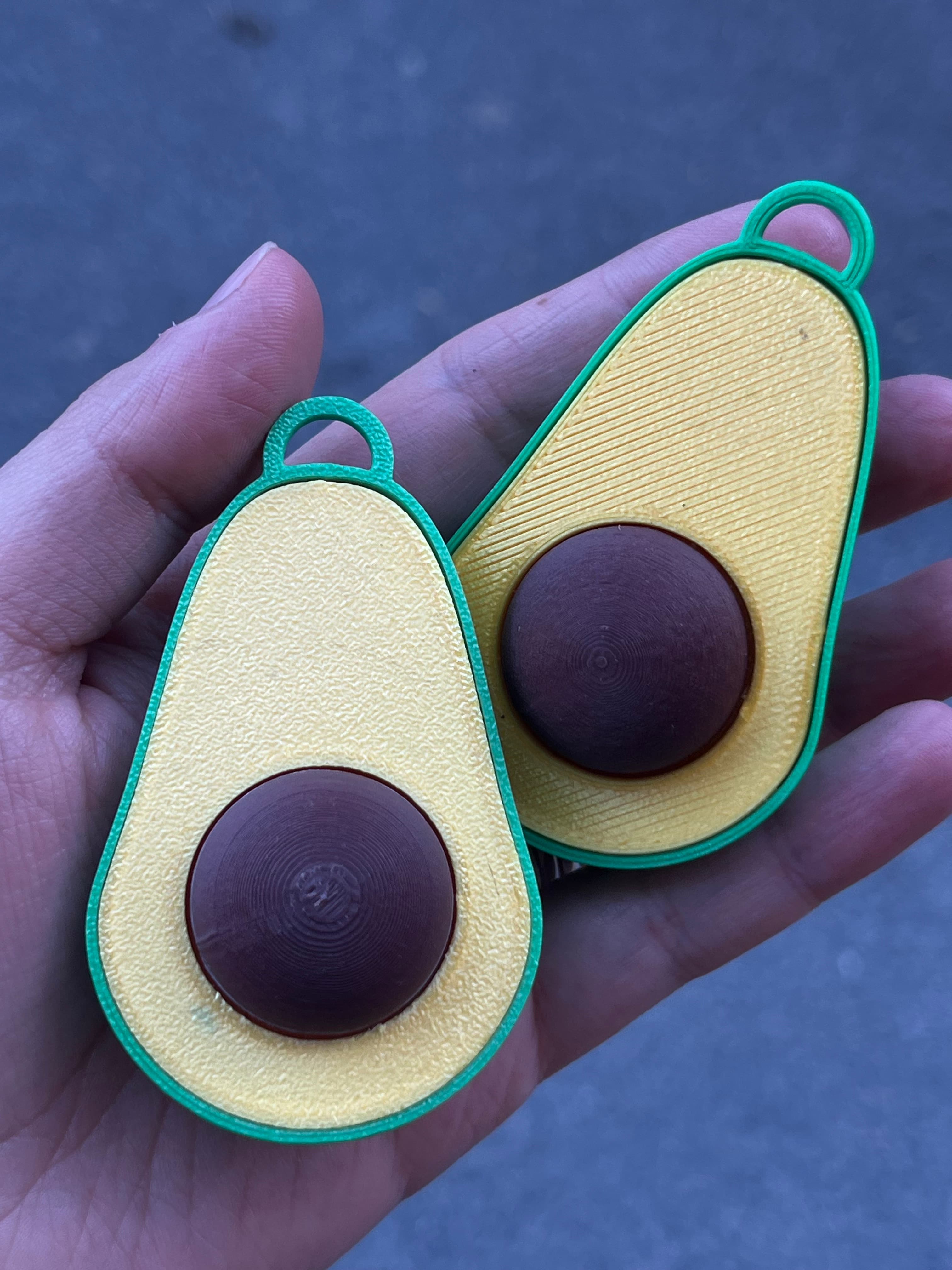 Avokádová fidget klíčenka